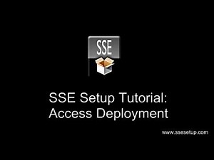 SSE Setup Tutorial: Creating an Access Database Installer
