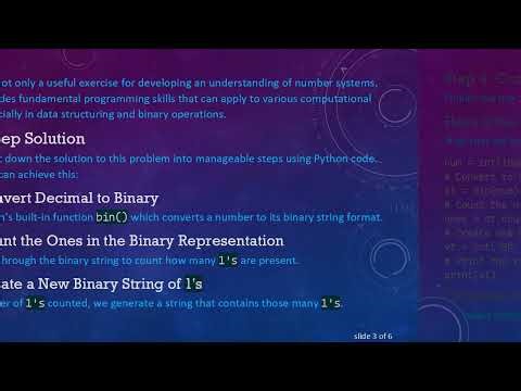 Convert 111 to binary and Count 1's: A Python Guide