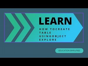 How to Create a Table in SQL Using Object Explorer: Step-by-Step Guide