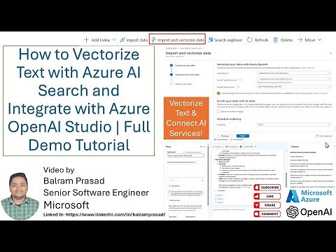 Vectorizing Text Using Azure Ai Search And Integrating With Openai Studio | Complete Demonstration