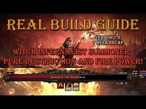 [1.2] Path of Exile 2 Real Build Guide: Witch Infernalist Summoner – Pure Destruction & Fire Power!