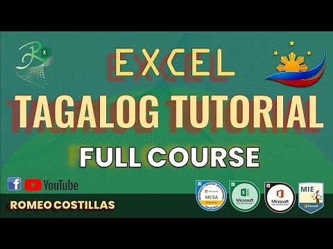 Excel Tagalog Tutorial Full Course