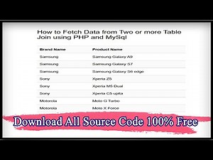 How to Fetch Data from Two or more Table Join using PHP and MySql | Code Hunter