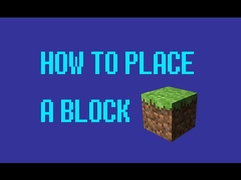Minecraft - How To Place A Block