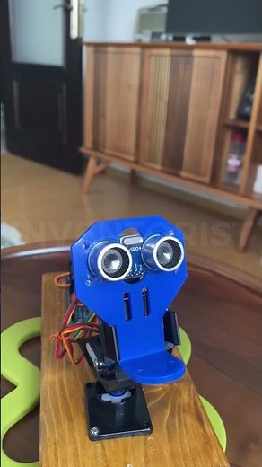 🤖 Arduino Robot That Follows You! | Ultrasonic Sensor + Servo Motor DIY Project #shorts