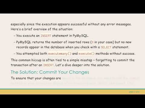Resolving INSERT Issues with PyMySQL