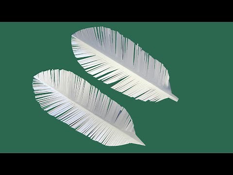 How to make paper feathers