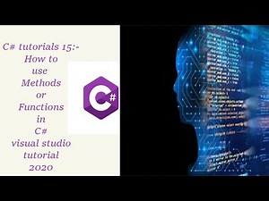 15 - How to use Methods in c# visual studio | Methods in C# | C# - Methods