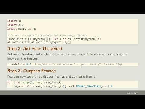 How to Set a Threshold for Image Comparison in OpenCV Using Python