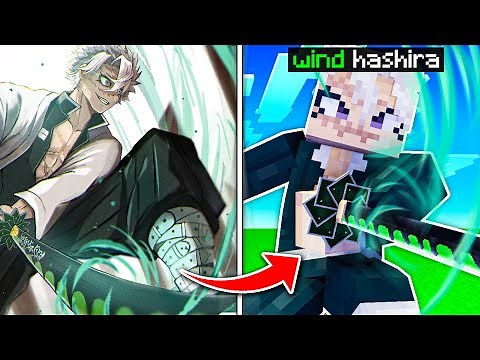 I Became the WIND HASHIRA in Demon Slayer Minecraft