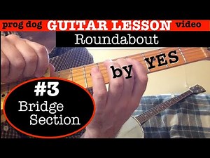 YES "Roundabout" Guitar Lesson [bridge] (3/4)