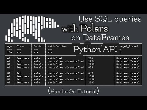 SQL with Python with Polars DataFrame library (hands-on tutorial)