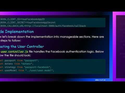 Authenticating with Facebook API using Node.js and Express