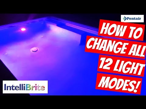 INTELLIBRITE 5G LED COLOR-CHANGING POOL LIGHT - CHANGING ALL 12 COLOR MODES - HOW TO