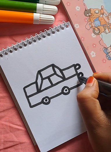 Simple Car Drawing Tutorial for Beginners
