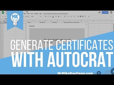 Generating Certificates Automatically from Google Forms with Autocrat