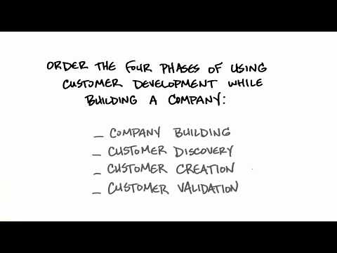 Four Phases Of Customer Development - How to Build a Startup