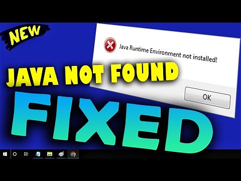 How to fix Java Runtime Environment Not Found Error on Windows 10 \ 8 \ 7