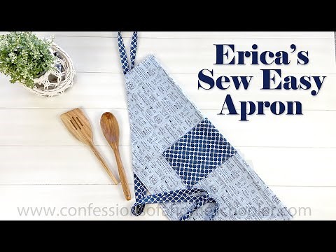 Erica's Sew Easy Adjustable Apron // TUTORIAL!