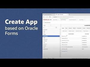 Creating an APEX App based on Oracle Forms