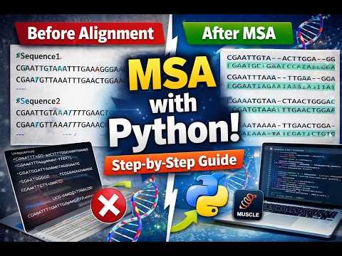 Multiple Sequence Alignment using Python & MUSCLE | Step-by-Step Guide