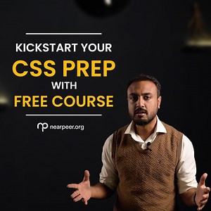 How to start CSS Preparation? 🤯 This is the most repeated question of every CSS aspirant who wants to kickstart his/her CSS preparation. There are a lot of things which one needs to take care of in order to start his/her journey in the right direction: syllabus analysis, number of courses, selection of optional subjects, preparation timeline and sources of preparation etc. In order to answer all such questions, we have designed a course at Nearpeer with one of our top rated instructors "Abrar A