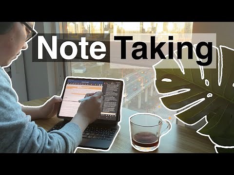 HOW TO TAKE NOTES with the iPad Pro, apple pencil and magic keyboard