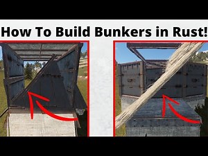 How To Build Bunkers In Rust! (Rust Base Tutorial)