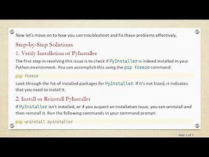 Fixing the PyInstaller Not Found Error