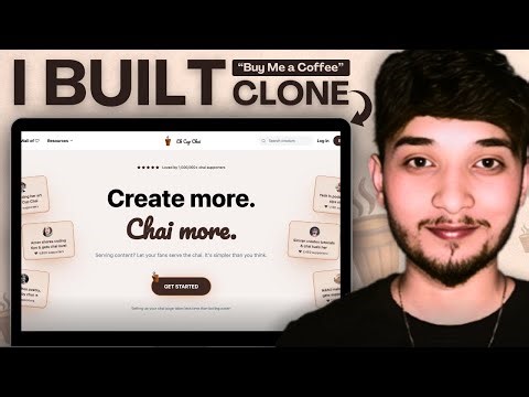 I Built a "Buy Me a Coffee" Clone With React JS & Tailwind CSS | Step-by-Step Tutorial