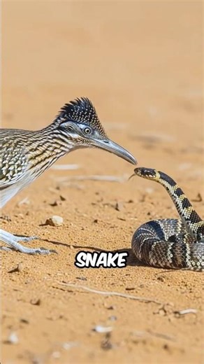 Roadrunner vs Rattlesnake #facts #animalfacts #wildlife