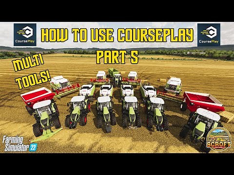 Multiple Harvesters! | How To Use CoursePlay Part 5 | FS22