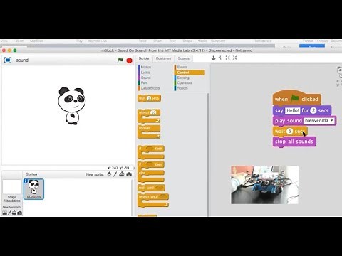 Scratch básico para programar el robot Mbot