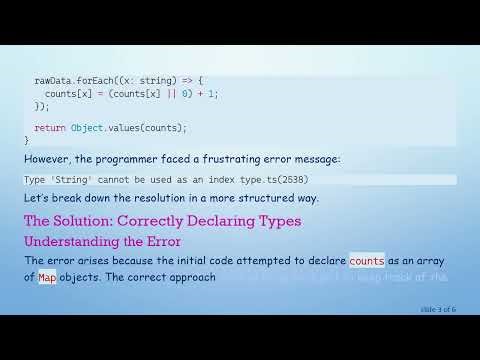 How to Properly Declare an Array of key, value in TypeScript