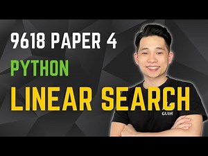Python Linear Search | A Level Computer Science 9618 Paper 4