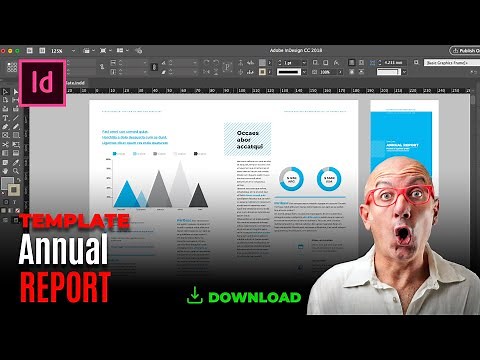Annual Report Template for Adobe InDesign