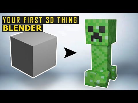 Tutorial: Blender Minecraft Creeper - Absolute Beginners