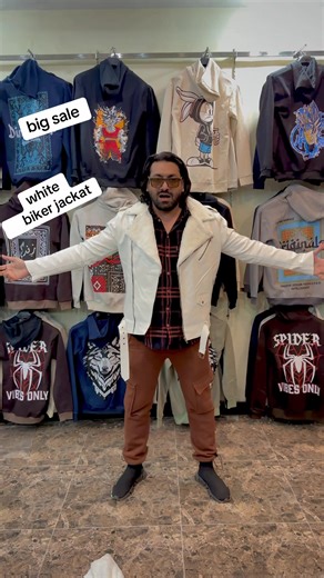 Big Sale on White Biker Jacket