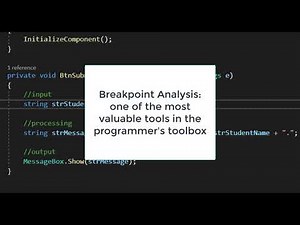 Debugging: Detecting, Finding, & Fixing Errors with Breakpoints