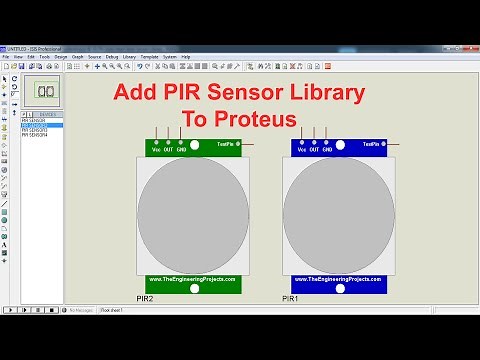 Add PIR Sensor Library to Proteus