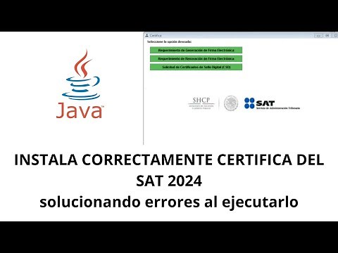 INSTALA CORRECTAMENTE CERTIFICA DEL SAT 2024 solución de errores al ejecutarlo Windows 11, 10, 8, 7