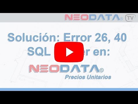Solución al error 26 en Neodata
