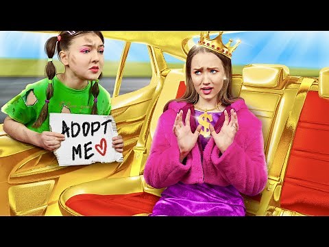 Adopted by BILLIONAIRE Family | Poor VS Rich Teenager