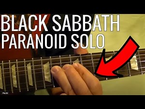 Paranoid Solo - Black Sabbath - Guitar Lesson