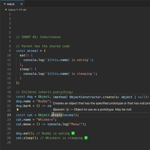 JavaScript Inheritance | #coding #frontendcourse #javascript