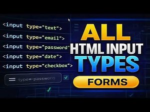 All HTML Input Types Explained (Beginner Friendly!)