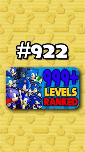 Number 922 - Ranking ALL 999+ Sonic Levels from Worst to Best