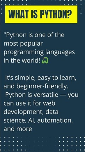 What is Python?#pythonbegginer