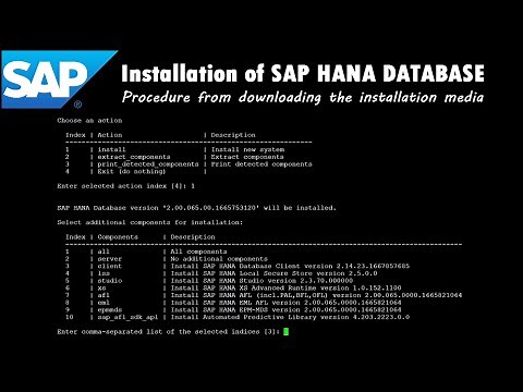 SAP: Installation of SAP HANA Database