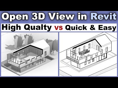Open 3D View in Revit Tutorial